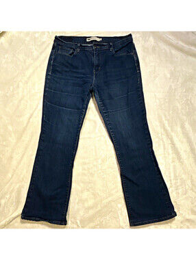 Levi's Women's Bootcut Dark Wash 5-Pocket Mid Rise Denim Jeans Size 10